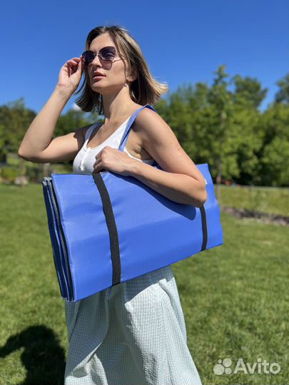 Пляжный коврик непромокаемый лаванда