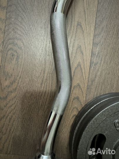 Гриф torneo ez с блинами 5 кг