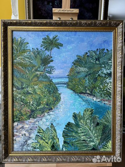 Картина маслом на холсте пейзаж