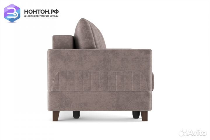 Диван выкатной евромагнат серо-коричневый