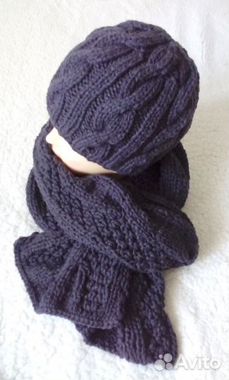 Продаю мужской комплект: Шапка+Шарф