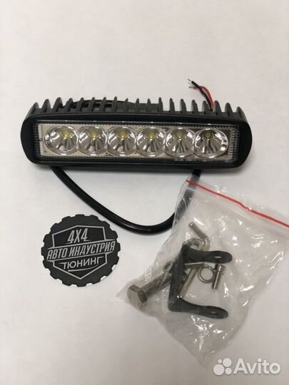 Фара светодиодная 18W 6D 6 диодов по 3W