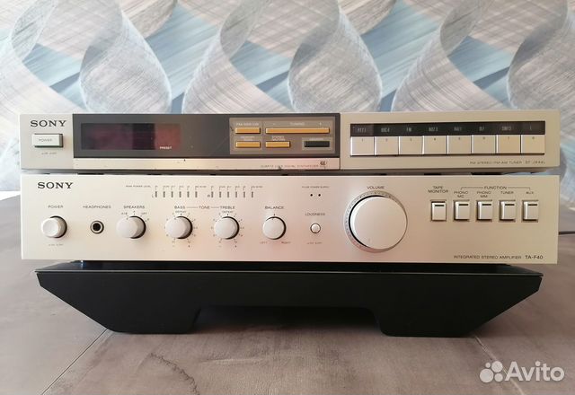 Усилитель Sony TA F40+Тюнер Sоny ST-JX44L