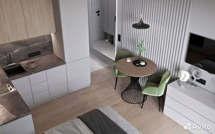 Дизайнерский ремонт квартиры студии