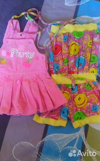 Детские вещи пакетом для девочки 74-86-92