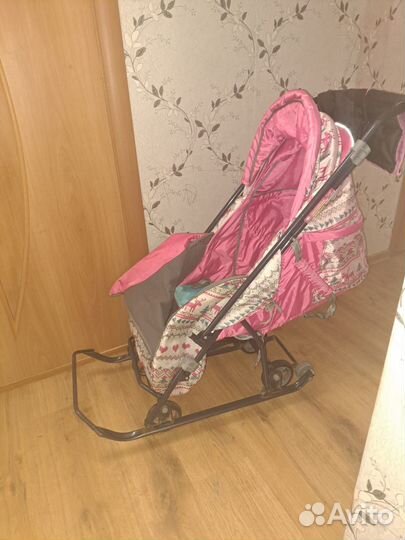 Санки-коляска Nika kids Умка 3-1