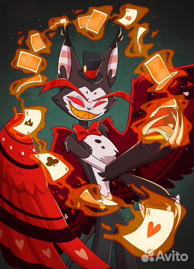 Наклейки (Helluva Boss, Hazbin Hotel)
