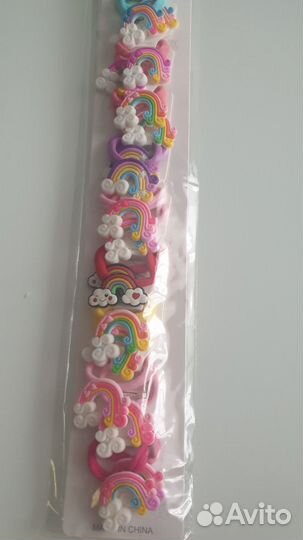 Набор силиконовых резинок для волос 20 шт