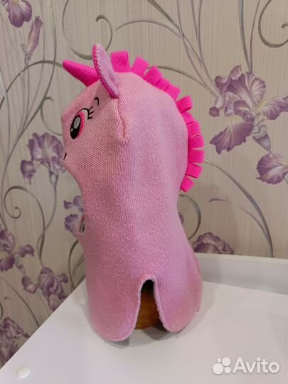 Шапка шлем для девочки