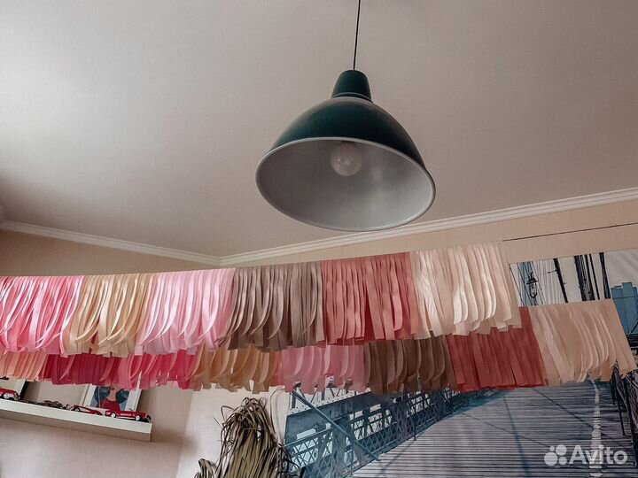 Гирлянда из ленточек, репсовая лента