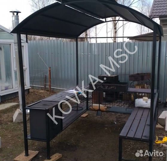 Беседка с мангалом