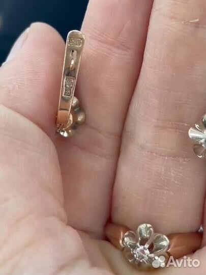 Золотой старозаводской комплект 583проба