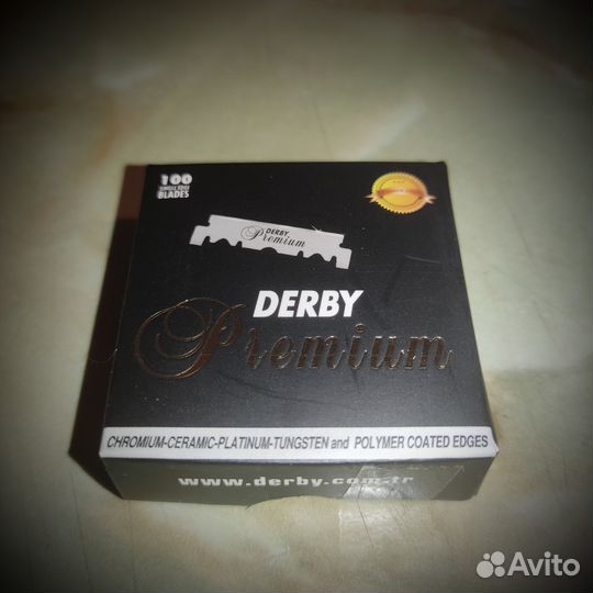 Односторонние лезвия Derby Premium 100 шт