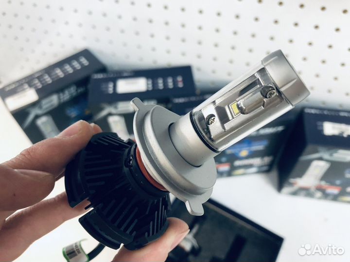 Светрдиодные лампы X3 H1 / H3 / H4 / H7 / H11 и др