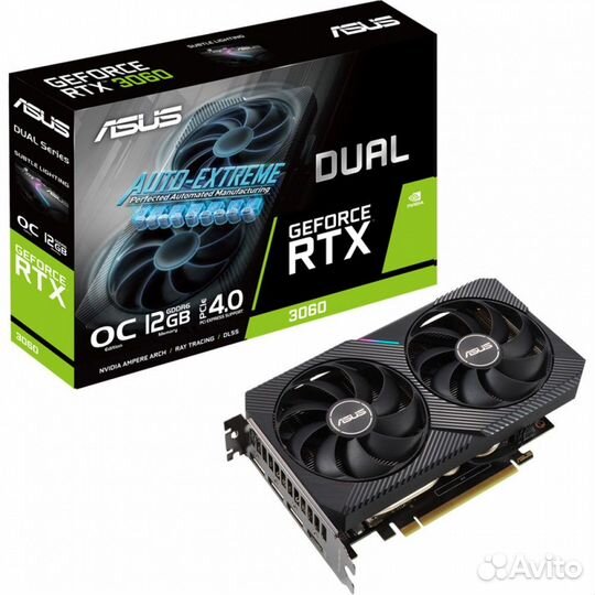 Новая Видеокарта asus RTX 3060 12GB +Чек Гарантия