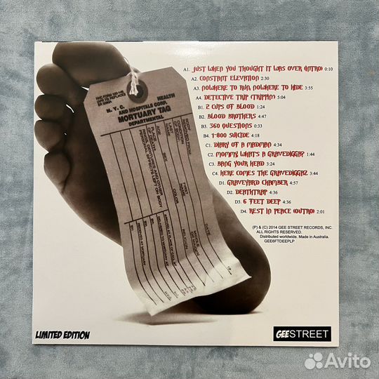 Gravediggaz - 6 feet deep (2LP, цветной винил)