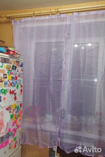 Тюль- ламбрекен 2в1 новая