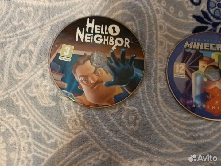3 диска с играми привет сосед, 2 Майнкрафта