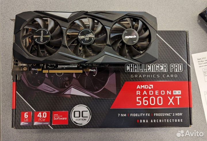 RX 5600 XT (Гарантия) Asrock Challeenger Pro OC