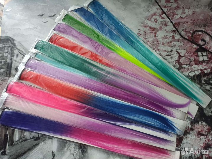 Волосы на заколке