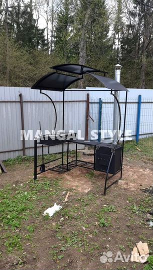 Мангал с крышей