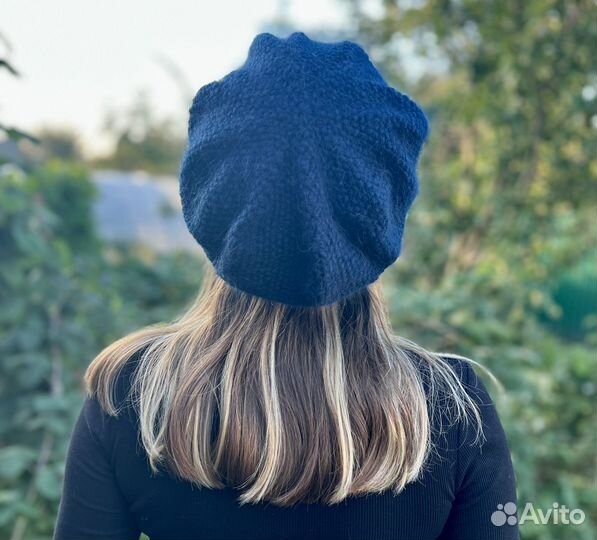 Берет женский из пуха норки
