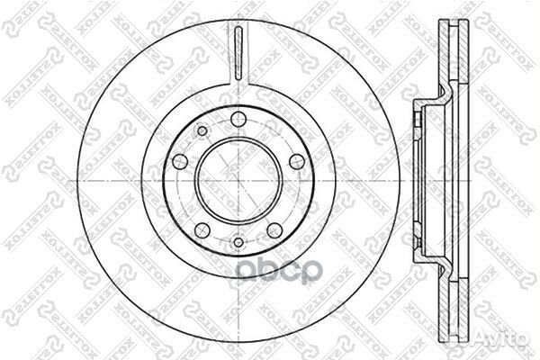 6020-3723V-SX диск тормозной передний Peugeot