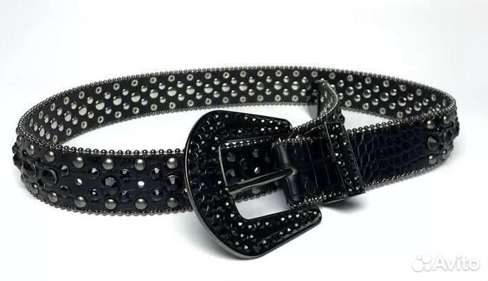 Ремень BB Simon со стразами новый
