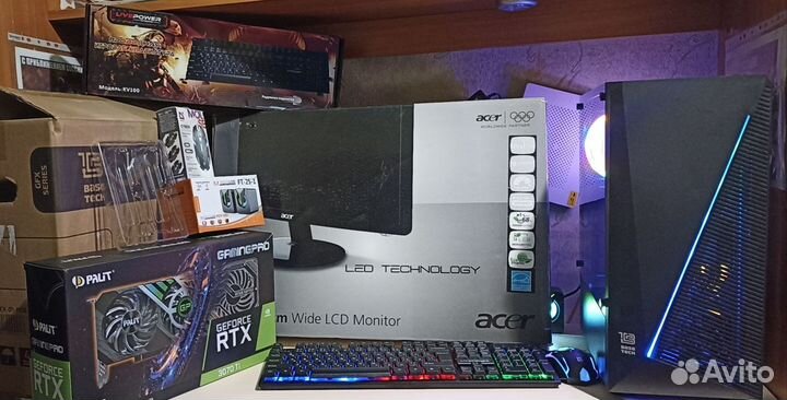 Мощный пк/RTX 3070ti/Ryzen5600/озу 32gb/Ssd/Hdd2tb