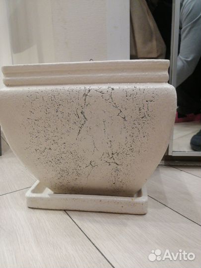 Кашпо керамическое