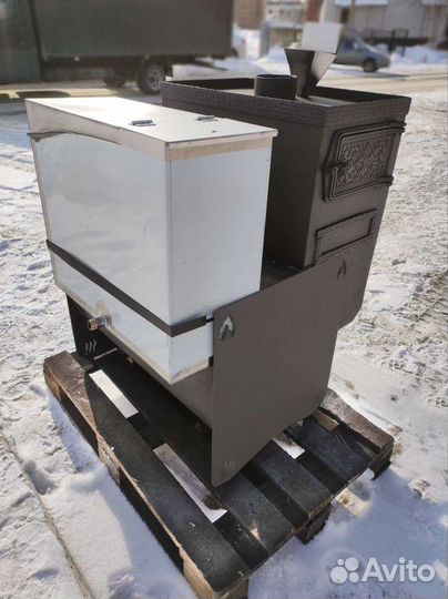 Банная печь на три помещения медведь зк