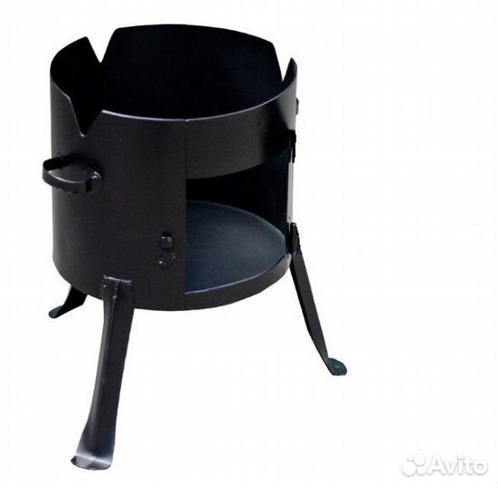 Печь под казан на 16 л. D-410мм. сталь 2 мм. усиле