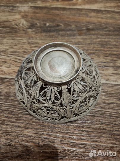 Конфетница мельхиор СССР винтаж