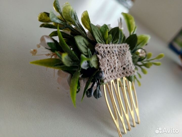 Свадебная заколка для волос