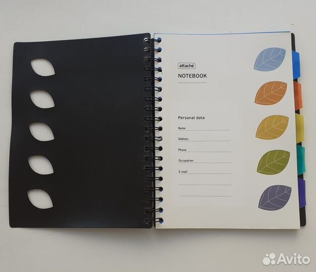 Блокнот с цветными закладками