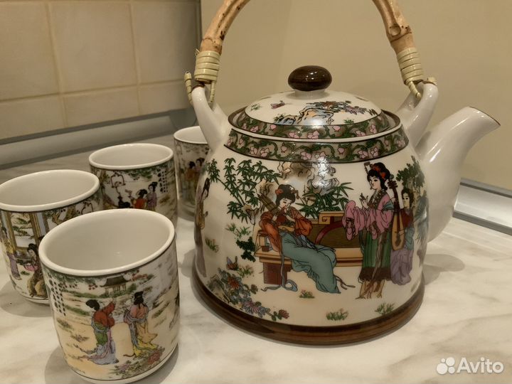 Чайник стекло пиалки Чайник фарфор