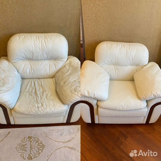 Покраска кожаной мебели (диванов,кресел,кроватей)