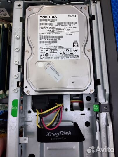 Системный блок мини пк HP ProDesk 600G1 i3 8gb ssd