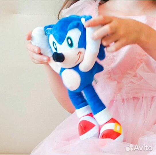 Соник мягкая игрушка 25 см. Новая