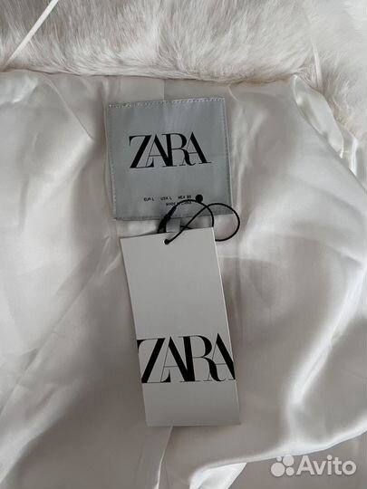 Шуба zara, размер L, в наличии