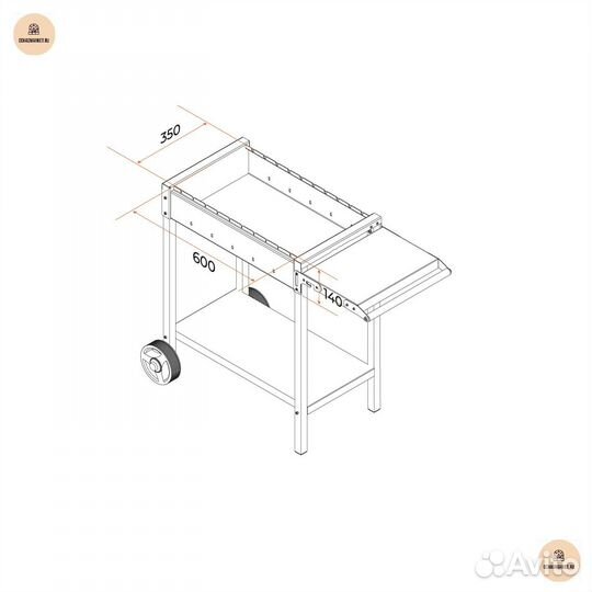 Мангал, Гратар ман202, решетки барбекю,подказанник
