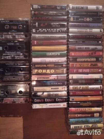 Аудиокассеты - 98штук