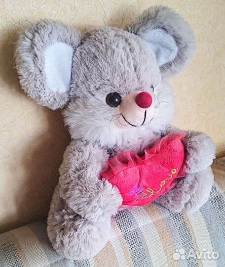 Мягкая игрушка - мышь с сердечком