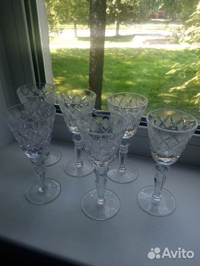 Хрустальные фужеры и рюмки з-д Гусь Хрустальный