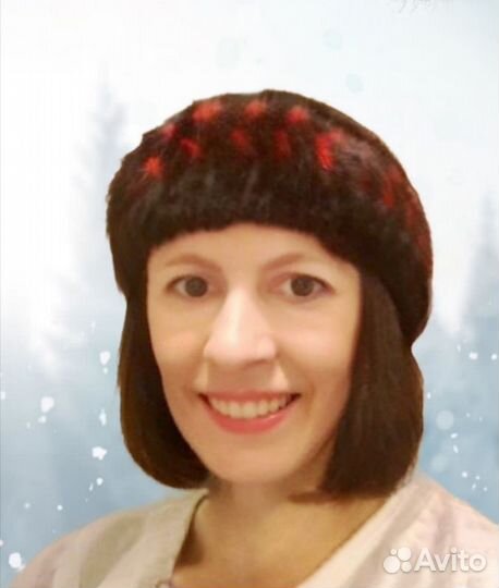 Повязка на голову из меха норки