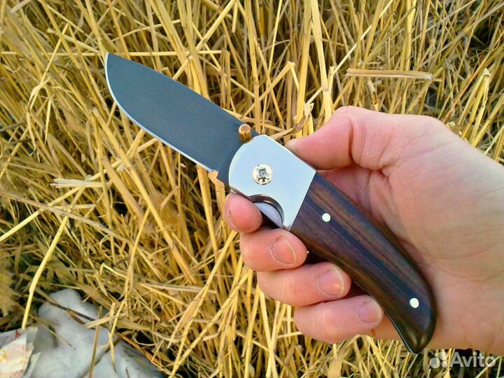 Нож складной Шмель разделочный Х12мф Ручная Работа