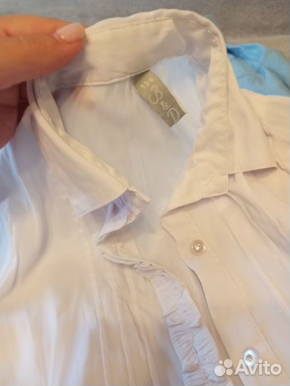 Рубашки школьные для девочки 128-134