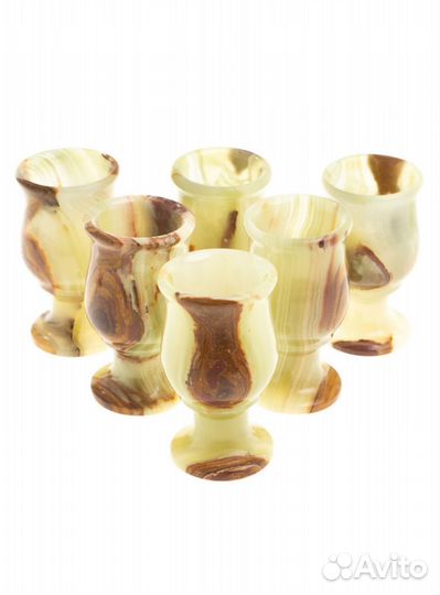 Рюмки из оникса 6 шт