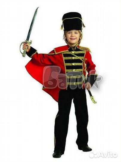 Костюм гусара. Прокат. На рост от 100-140 см