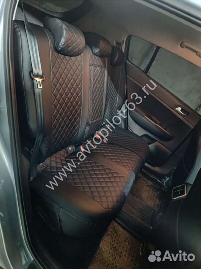 Чехлы из экокожи на Рено Логан 1 поколение 04-15г